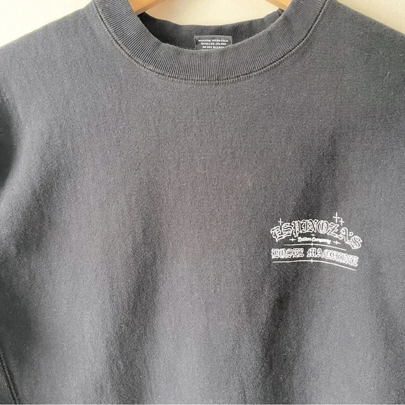loser machine espinozas crewneck sweatshirt black small - Picture 4 of 4